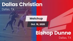 Matchup: Dallas Christian vs. Bishop Dunne  2020