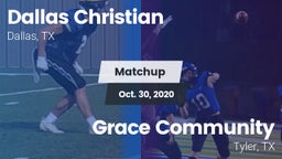 Matchup: Dallas Christian vs. Grace Community  2020