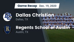 Recap: Dallas Christian  vs. Regents School of Austin 2020