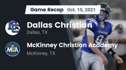 Recap: Dallas Christian  vs. McKinney Christian Academy 2021