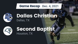 Recap: Dallas Christian  vs. Second Baptist  2021