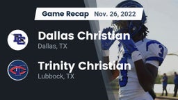 Recap: Dallas Christian  vs. Trinity Christian  2022