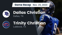 Recap: Dallas Christian  vs. Trinity Christian  2023