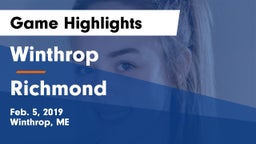 Winthrop  vs Richmond  Game Highlights - Feb. 5, 2019