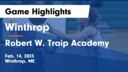 Winthrop  vs Robert W. Traip Academy Game Highlights - Feb. 14, 2023