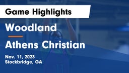 Woodland  vs Athens Christian  Game Highlights - Nov. 11, 2023