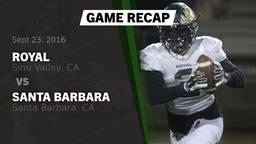 Recap: Royal  vs. Santa Barbara  2016