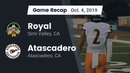 Recap: Royal  vs. Atascadero  2019