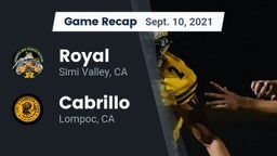 Recap: Royal  vs. Cabrillo  2021