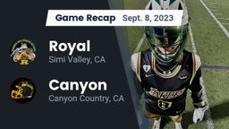 Recap: Royal  vs. Canyon  2023