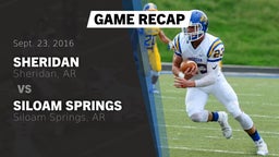 Recap: Sheridan  vs. Siloam Springs  2016