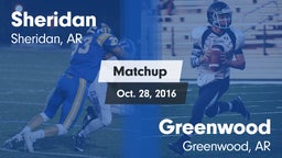 Matchup: Sheridan vs. Greenwood  2016
