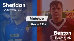Matchup: Sheridan vs. Benton  2016