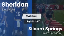 Matchup: Sheridan vs. Siloam Springs  2017