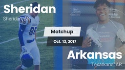 Matchup: Sheridan vs. Arkansas  2017