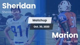Matchup: Sheridan vs. Marion  2020