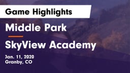 Middle Park  vs SkyView Academy Game Highlights - Jan. 11, 2020