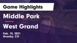 Middle Park  vs West Grand  Game Highlights - Feb. 15, 2021