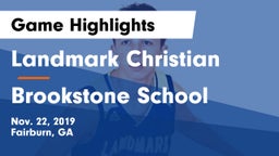 Landmark Christian  vs Brookstone School Game Highlights - Nov. 22, 2019