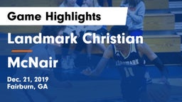 Landmark Christian  vs McNair Game Highlights - Dec. 21, 2019