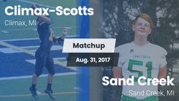 Matchup: ******-Scotts vs. Sand Creek  2017