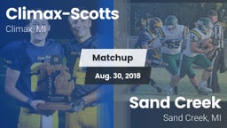 Matchup: ******-Scotts vs. Sand Creek  2018