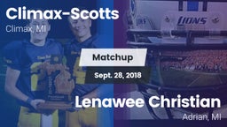 Matchup: ******-Scotts vs. Lenawee Christian  2018