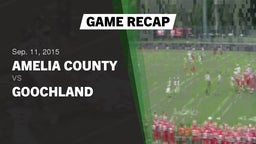 Recap: Amelia County  vs. Goochland  2015