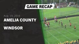 Recap: Amelia County  vs. Windsor  2016