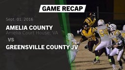 Recap: Amelia County  vs. Greensville County JV 2016