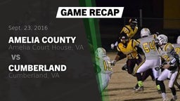 Recap: Amelia County  vs. Cumberland  2016