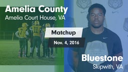 Matchup: Amelia County vs. Bluestone  2016