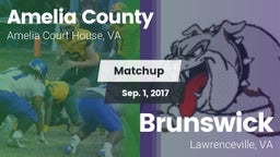 Matchup: Amelia County vs. Brunswick  2017
