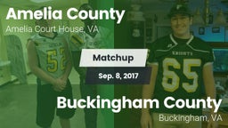 Matchup: Amelia County vs. Buckingham County  2017