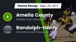 Recap: Amelia County  vs. Randolph-Henry  2017