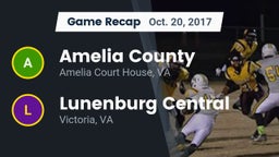 Recap: Amelia County  vs. Lunenburg Central  2017