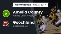 Recap: Amelia County  vs. Goochland  2017