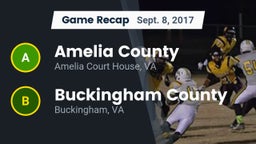 Recap: Amelia County  vs. Buckingham County  2017