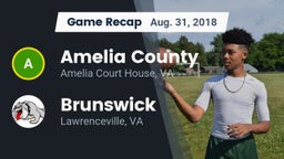 Recap: Amelia County  vs. Brunswick  2018