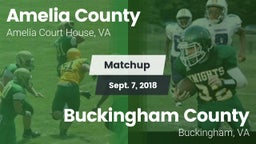 Matchup: Amelia County vs. Buckingham County  2018