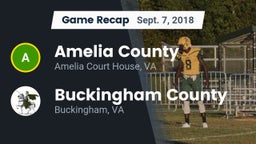 Recap: Amelia County  vs. Buckingham County  2018