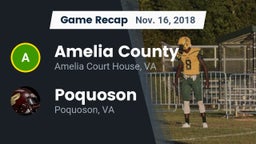 Recap: Amelia County  vs. Poquoson  2018