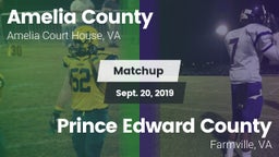 Matchup: Amelia County vs. Prince Edward County  2019