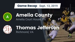 Recap: Amelia County  vs. Thomas Jefferson  2019