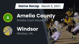 Recap: Amelia County  vs. Windsor  2021