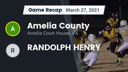Recap: Amelia County  vs. RANDOLPH HENRY 2021