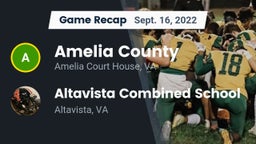 Recap: Amelia County  vs. Altavista Combined School  2022