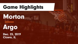 Morton  vs Argo  Game Highlights - Dec. 23, 2019