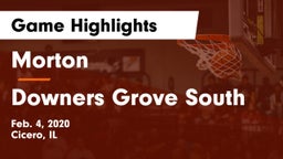 Morton  vs Downers Grove South  Game Highlights - Feb. 4, 2020