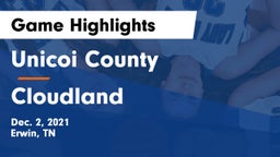 Unicoi County  vs Cloudland  Game Highlights - Dec. 2, 2021